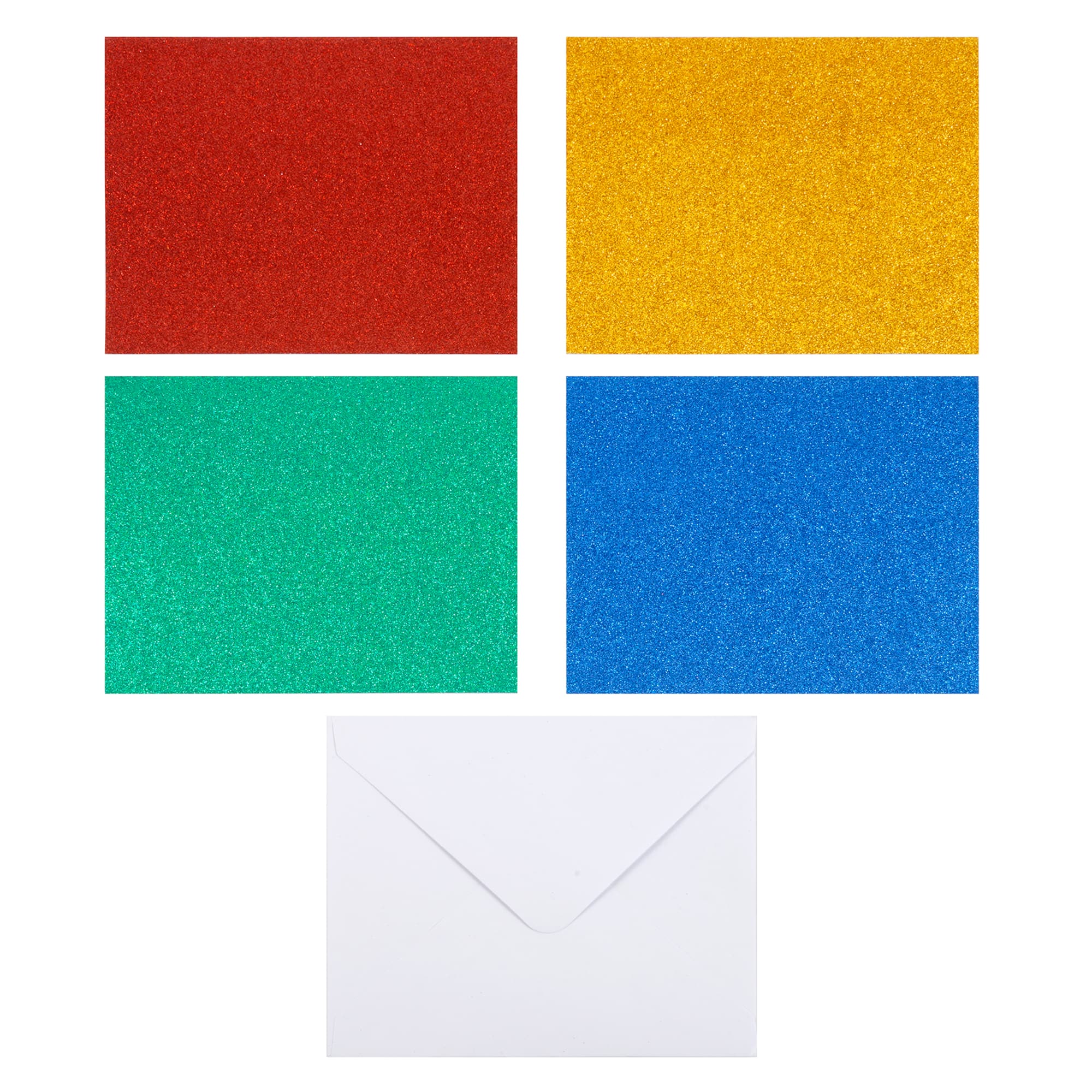 Glitter Rainbow Cards & Envelopes by Recollections